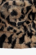 Wild Leopard Bucket Hat - Women’s brown faux fur bucket hat with Zadig&Voltaire leopard-print jacquard.