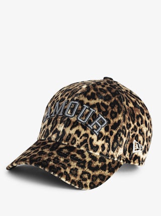 New Era x ZV Velvet Cap - New Era x Zadig leopard print velvet cap.