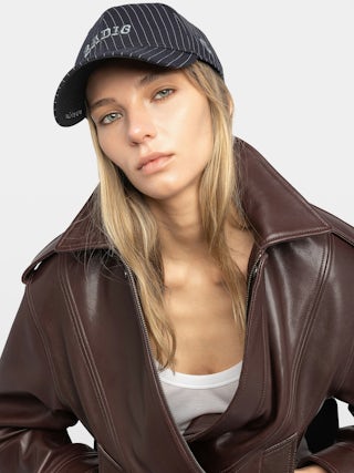 New Era x ZV Zadig Cap - New Era x Zadig&Voltaire striped cap with Zadig embroidery.