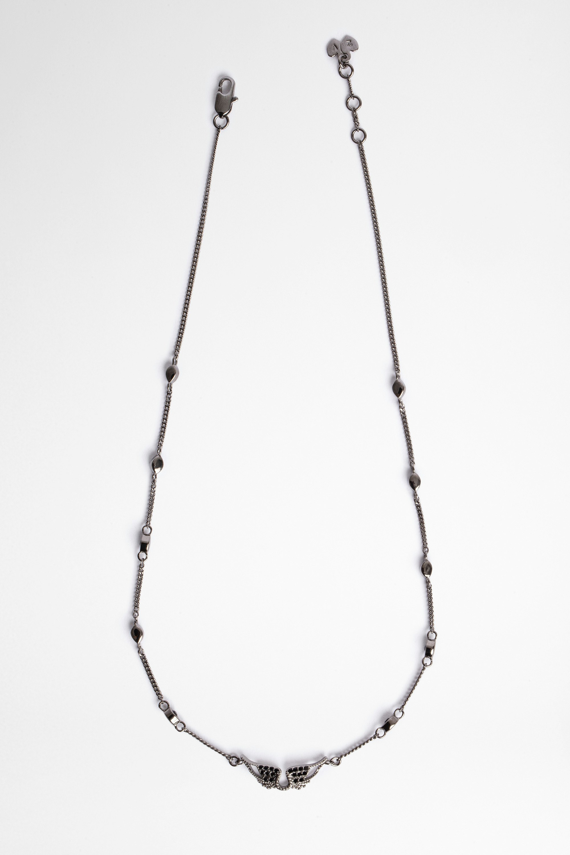Halskette Rock Damen-Halskette aus Messing mit Strass
