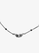 Rock Choker Necklace - Brass and rhinestone necklace.