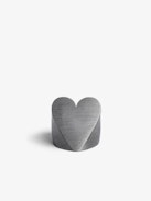 Idol Ring - Gold and silver-tone brass heart ring.