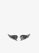 Rock Earrings - Brass earrings with rhinestones.