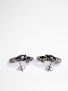 Cerchi Snake - Orecchini a serpente in ottone argentato, donna
