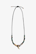 Mix n Match Taboo Necklace - Cord necklace with metal charms and stones.