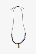 Mix n Match Lighter Necklace - Cord necklace with metal charms and stones.