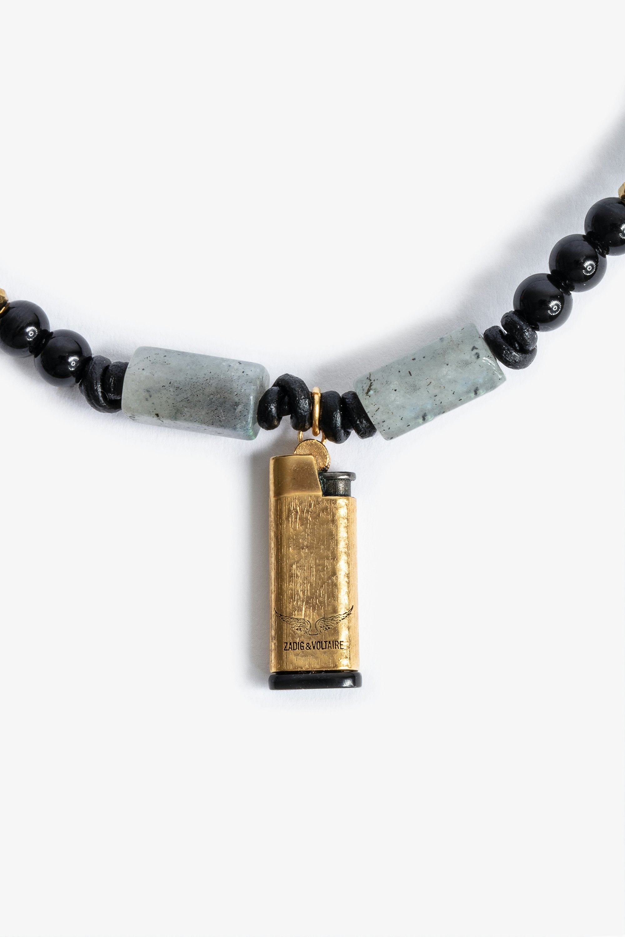 Collar Mix N Match Lighter Collar de cordón con colgantes de metal y piedras para mujer