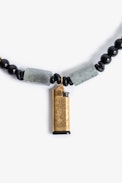 Mix n Match Lighter Necklace - Cord necklace with metal charms and stones.