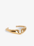 Wings Bracelet - Gold-tone brass bracelet in the shape of wings.