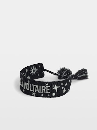 Woven Zadig Bracelet - Woven polyester bracelet with embroidery.