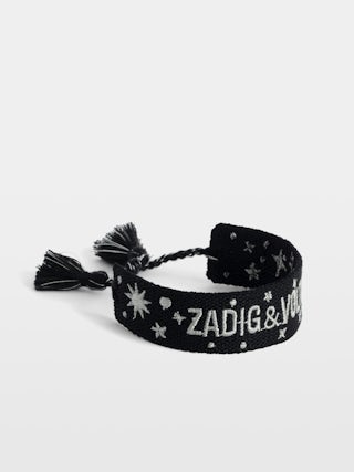 Woven Zadig Bracelet - Woven polyester bracelet with embroidery.