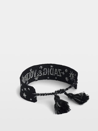 Woven Zadig Bracelet - Woven polyester bracelet with embroidery.