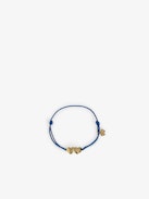 Bracciale Zadig Link Heart - Bracciale con cordoncino regolabile con doppi cuori incisi iconici della maison.