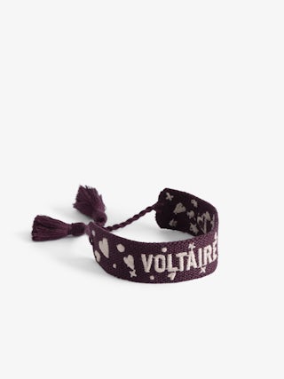 Zadig Woven Voltaire Bracelet - Woven polyester bracelet with embroidery.
