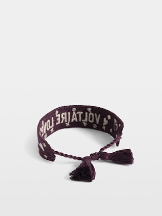 Zadig Woven Voltaire Bracelet - Woven polyester bracelet with embroidery.