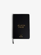 The Write Stuff Notebook - Voltaire Vice black notebook with bookmark.