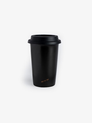 Mug Cup Of Joy - Mug Voltaire Vice en céramique à couvercle orné de messages, motif ailes et signature.