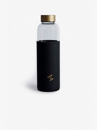 Gourde Bottle of Love - Bouteille en verre Voltaire Vice à bouchon ornée de messages, motif ailes et signature.