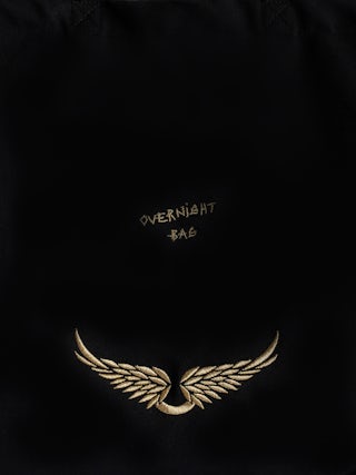 Tote bag Overnight Bag - Tote bag grande Voltaire Vice in cotone nero.