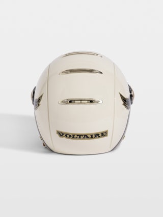 Wing Breaker Bike Helmet - Black bike helmet Voltaire Vice x Mârkö Helmets with visor and adjustable buckle.