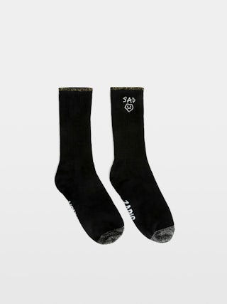 Set of 2 Pairs of Socks From Head To Toe - From Head To Toe black and white cotton socks with signature, “Cute” and “For Ever Young Happy” slogans, contrasting bands and sequin trim.