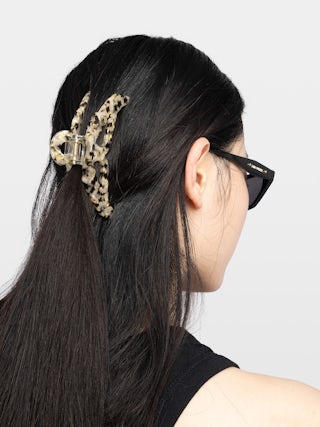 Hair Clip Rock Hair - Acetate hair clip, wing-shaped.