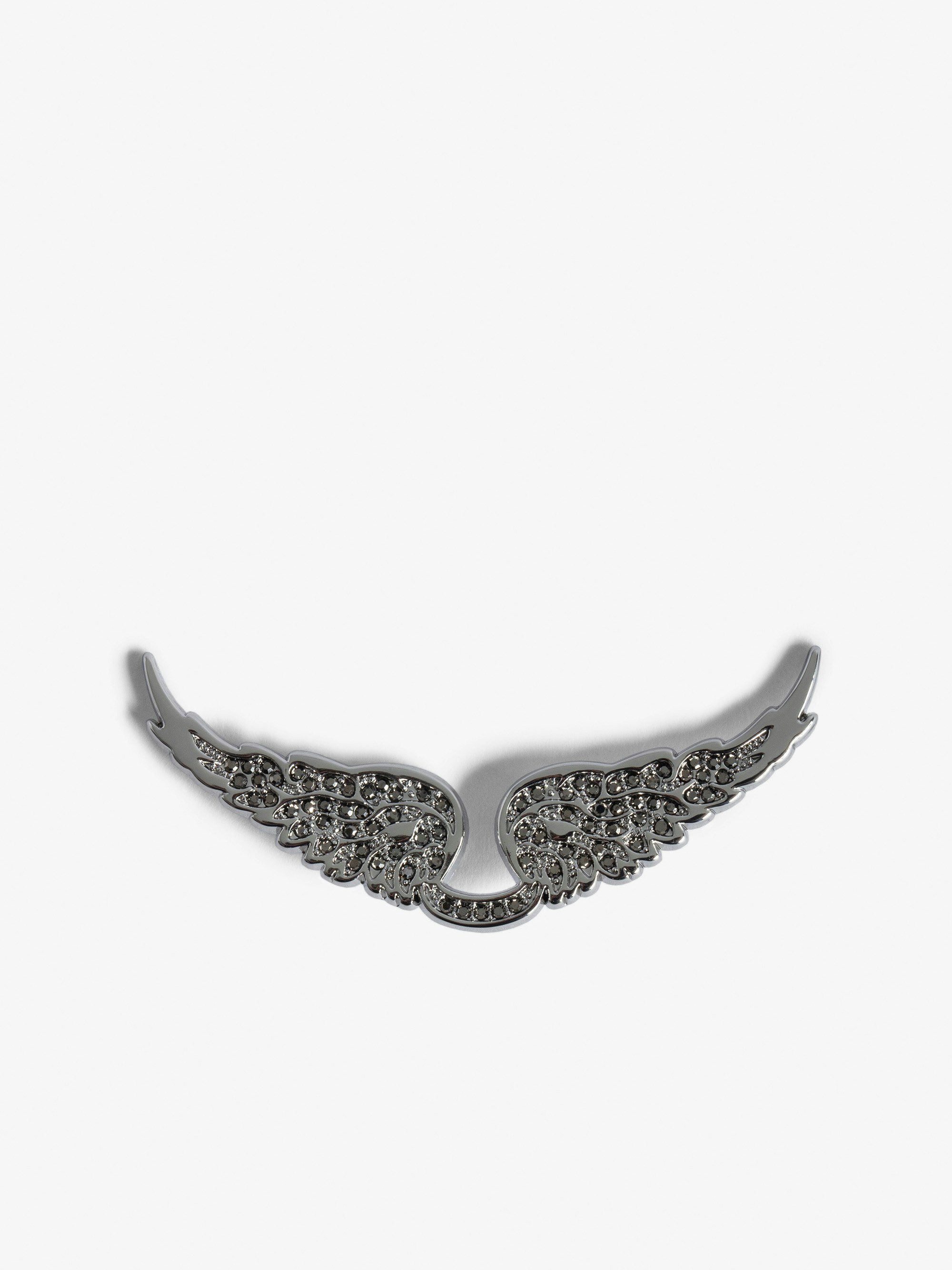 Swings Your Wings Charm - Women’s Silver Diamanté Wings charm.