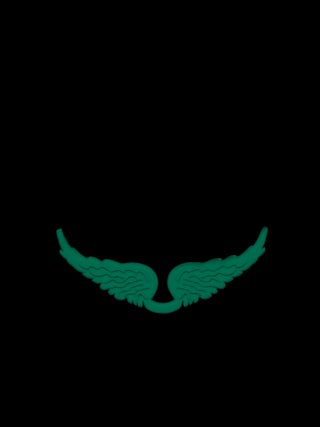 Swing Your Wings Phosphorescent Charm - Swing your Wings clip-on wing charm, designed exclusively to personalize this range of bags.