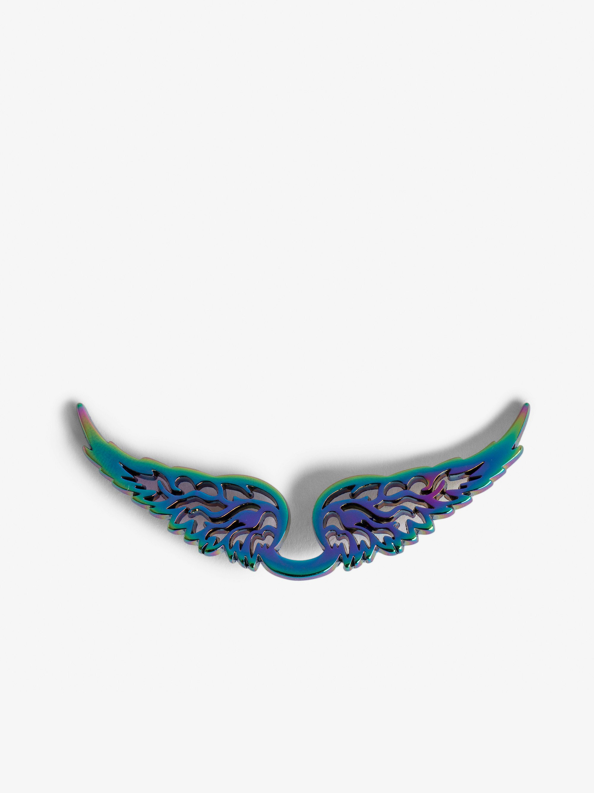 Rainbow Swing Your Wings Charm - Clip-on wings charm for Rock Swing Your Wings clutch.