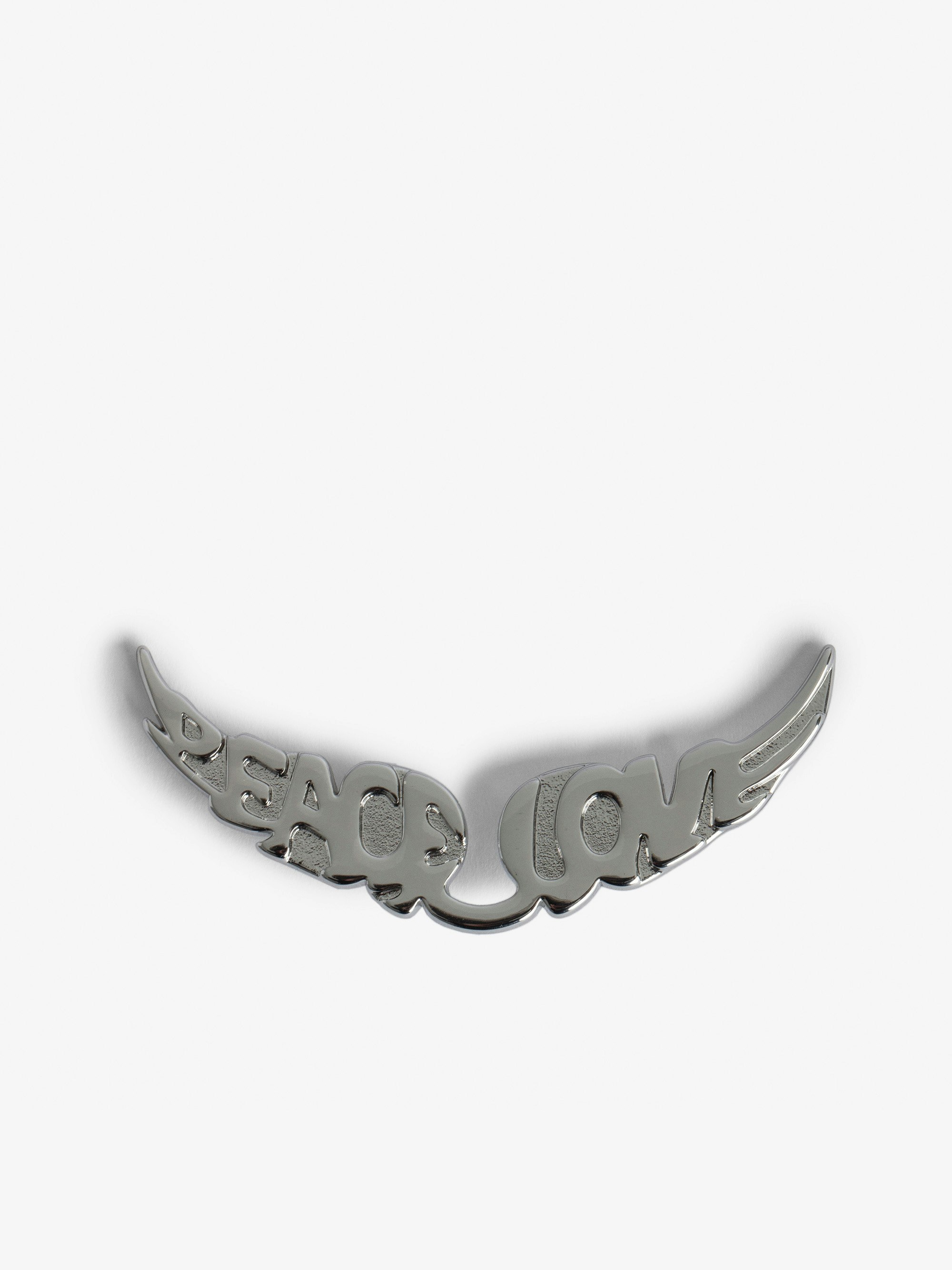 Swing Your Wings Peace Love Charm - Clip-on wings charm for Rock Swing Your Wings clutch.