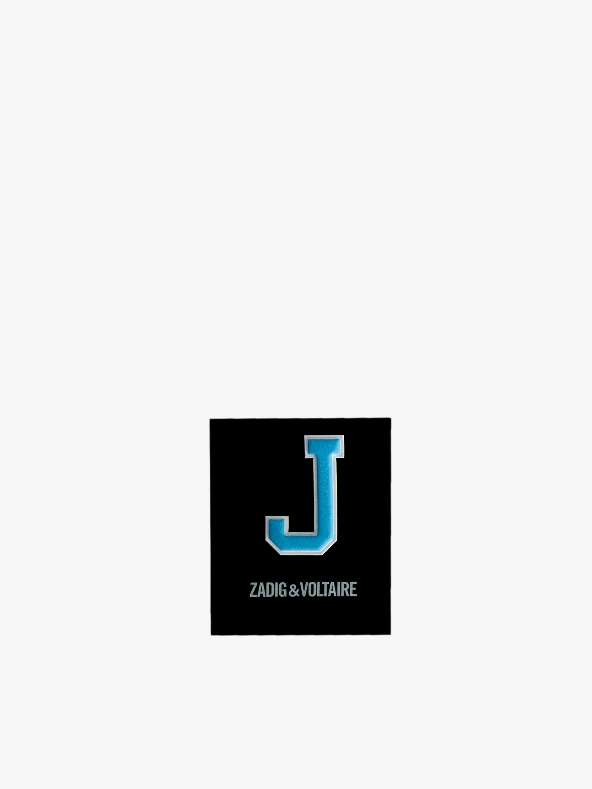 Initial J Sticker - Multicolored initial J sticker.