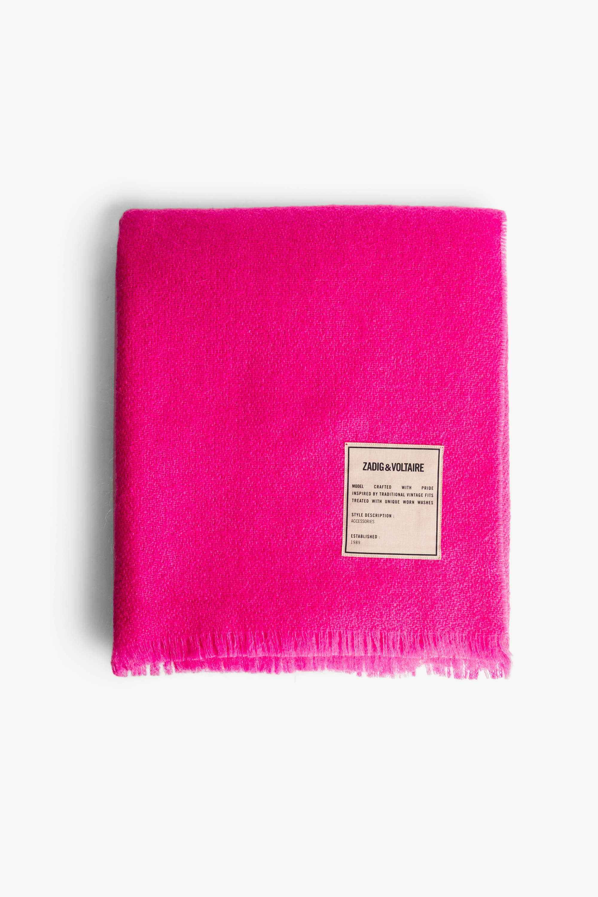 Orely Scarf Women’s Paradise fuchsia pink mohair scarf