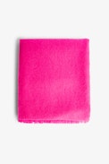 Bufanda Orely - Bufanda de mohair rosa-fucsia Paradise para mujer