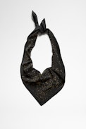 Halstuch Bandy Silk Scarf - Scarf with ZV rhinestones in black