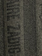 Glenn Rock Metallic Jacquard Scarf - Voltaire Vice square black scarf in gold-effect patterned jacquard with motifs and Zadig&Voltaire signature.