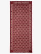 Foulard Delta - Foulard rectangle en coton rouge orné d'un imprimé ailes.