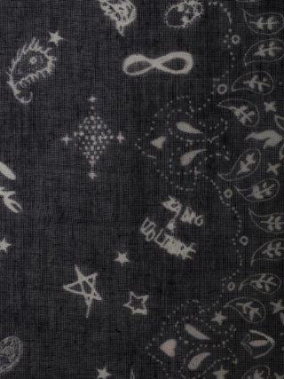 Maddie Bandana 120 Scarf - Bandana print cotton scarf.