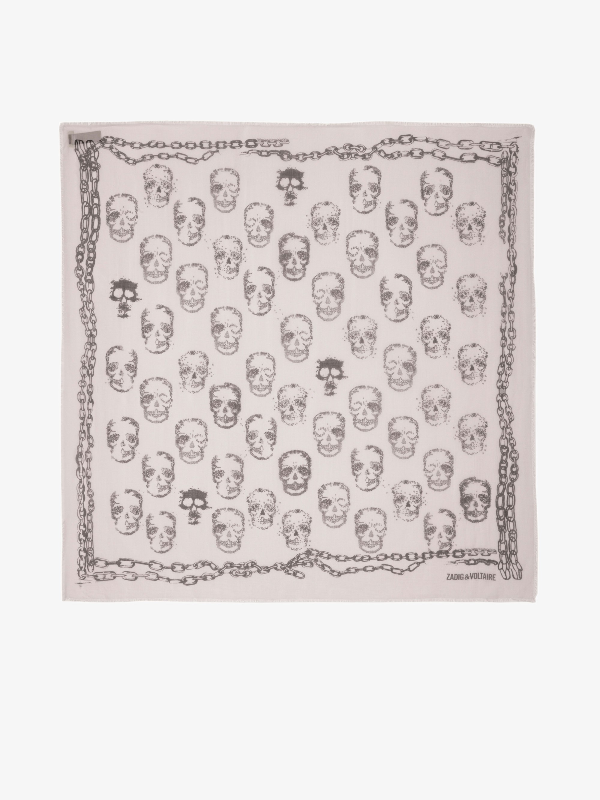 Kerry Scarf - Skull-print modal scarf.