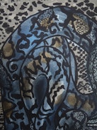 Billie Snakes Scarf - Square scarf in mixed silk with snake print.