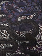 Debbie 85 Snakes Scarf - Square scarf in mixed silk with snake print.