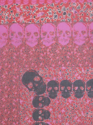Kerry Garden 135 Scarf - Modal scarf with skull and flower print.
