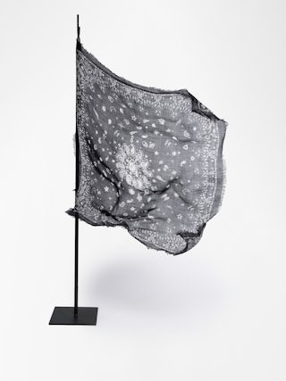 Schal Nuage Bandana 90 - Schal aus Kaschmir-Flaum mit Bandana-Print.