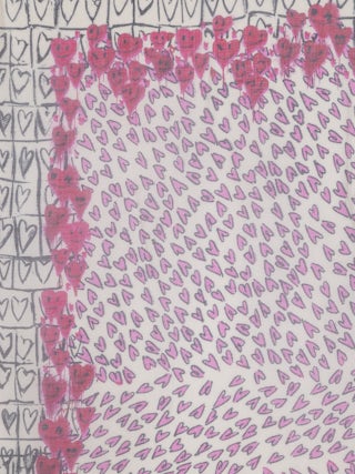 Schal Kerry Hearts 135 - Schal aus Modal mit Herzen.