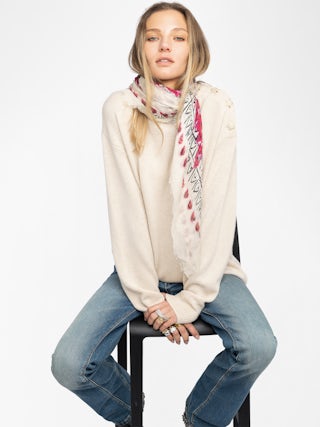 Schal Kerry Hearts 135 - Schal aus Modal mit Herzen.