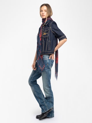 Schal Kerry Hearts 135 - Schal aus Modal mit Herzen.