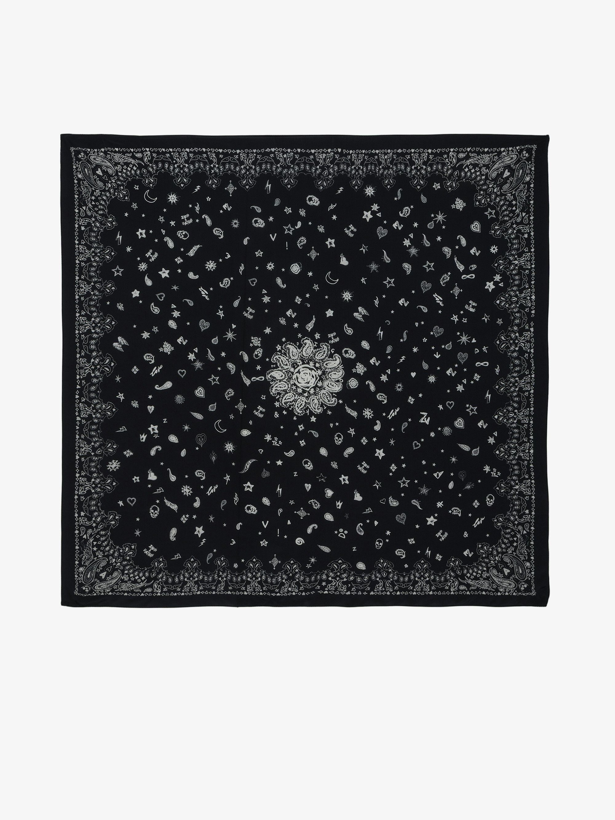 Blondie Bandana 130 Scarf - Silk scarf with bandana print.