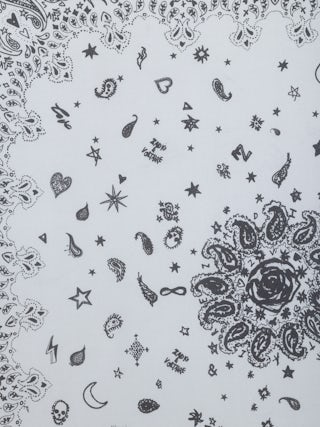 Schal Blondie Bandana 85 - Seidentuch mit Bandana-Print.