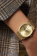 Zadig Gold Wings Watch - Women's steel watch in gold with wings
