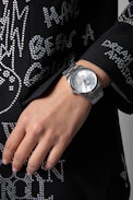 ZV Glitter Fusion Watch - Women's steel watch in silver with ZV crystals