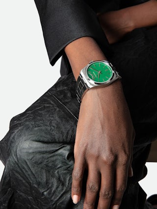 Time2Love Watch - Women's stainless steel watch with matte green face